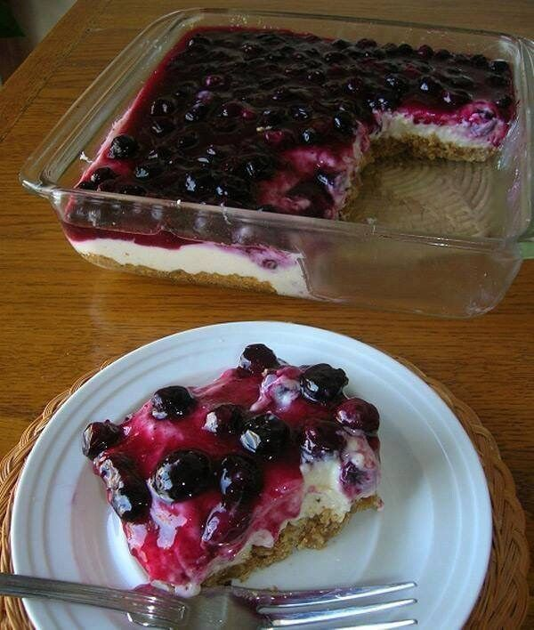 NO-BAKE BLUEBERRY CHEESECAKE recipe