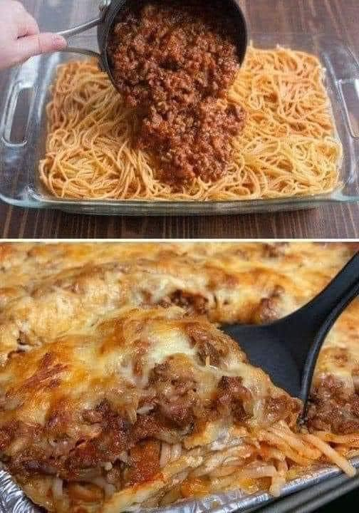 MILLION DOLLAR SPAGHETTI CASSEROLE